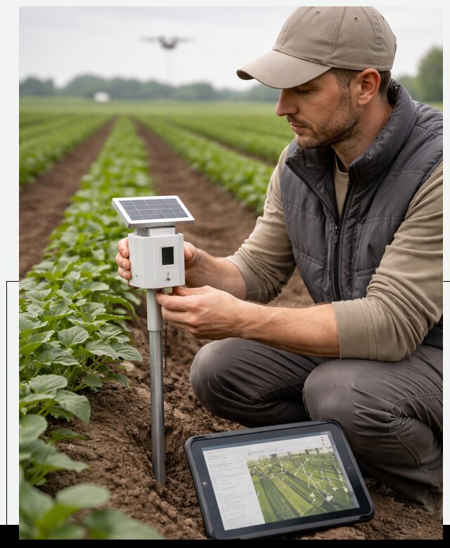 IoT мониторинг сельскохозяйственных полей и контроля в Феодосии